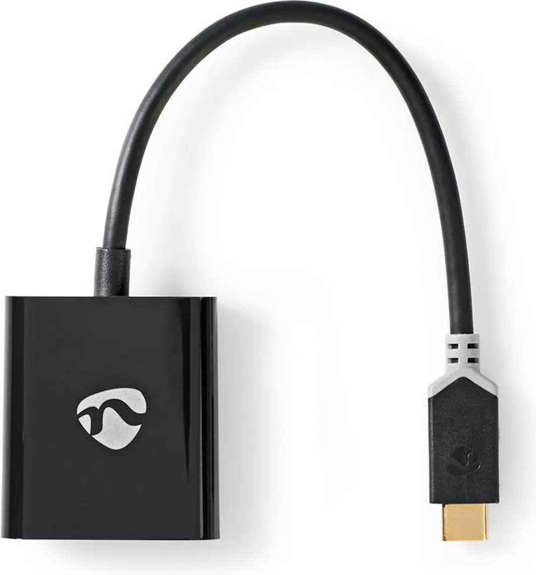 Nedis CCBP64851AT02 USB-C naar VGA Adapter - 1080p - 0,2m - Antraciet