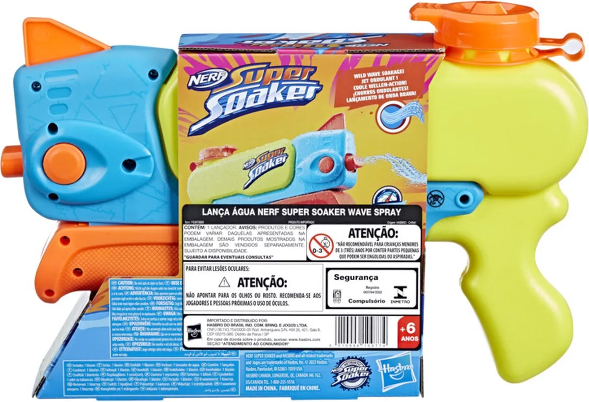 Nerf SuperSoaker Wave Spray Waterpistool - 1L - Blauw - afbeelding 6 van 6
