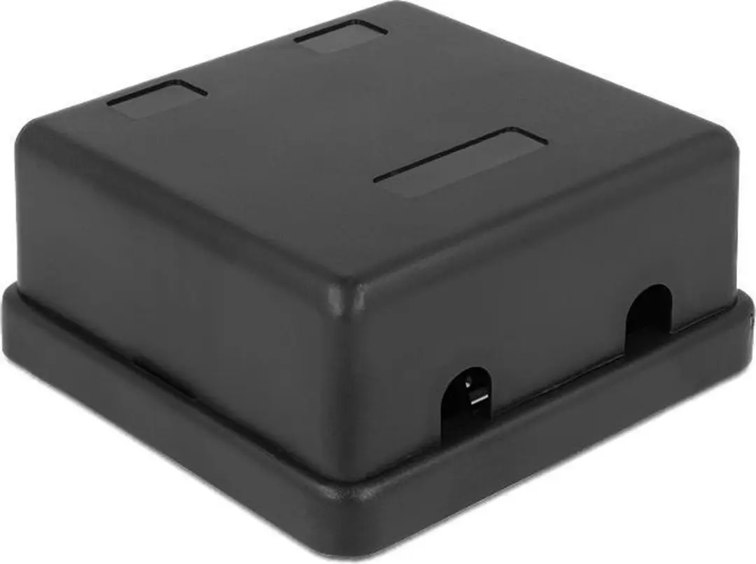 Delock DLCK-86257 Uitvoerdoos 2x Keystone - Zwart