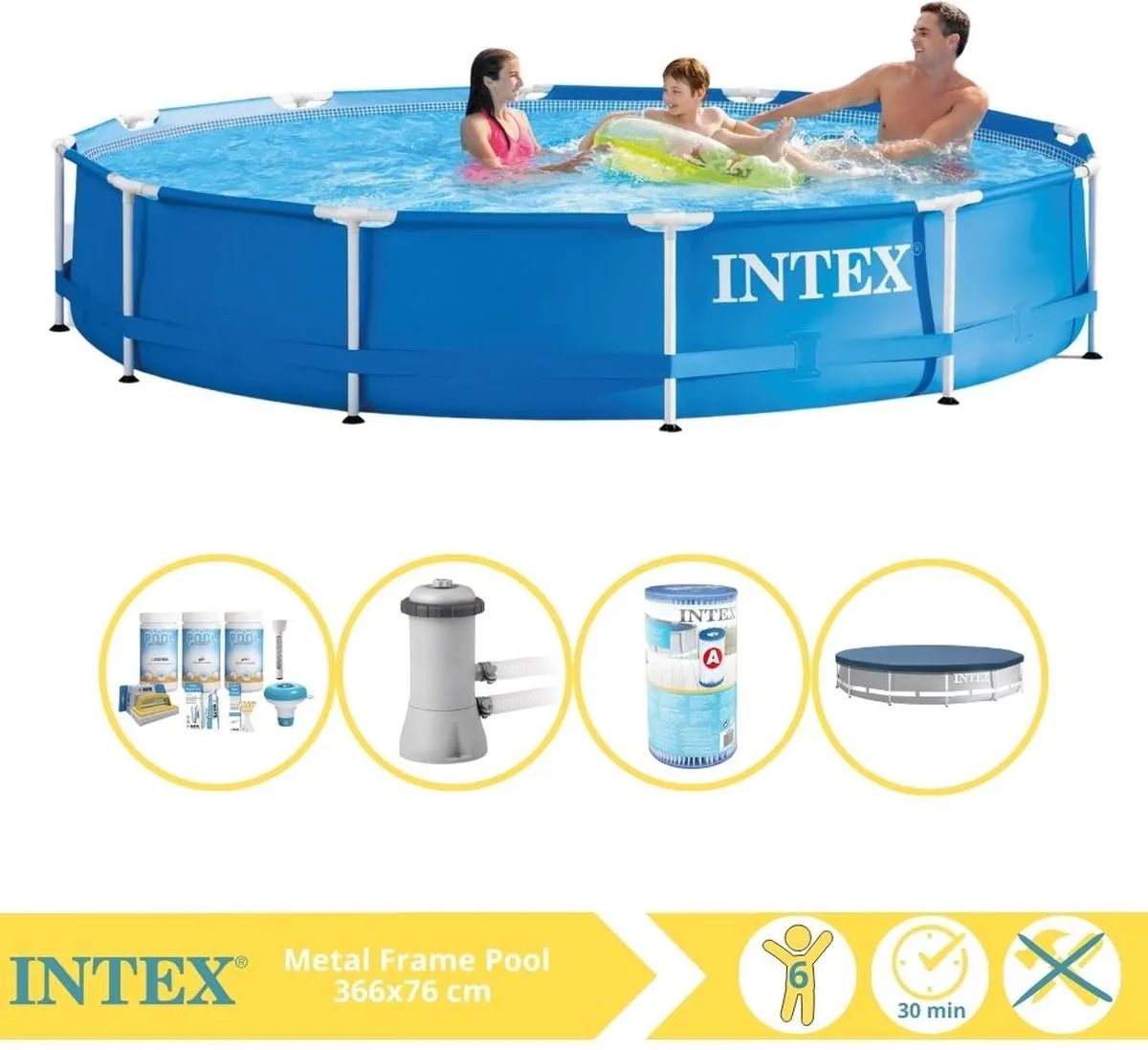 Intex Metal Frame Zwembad 366x76cm