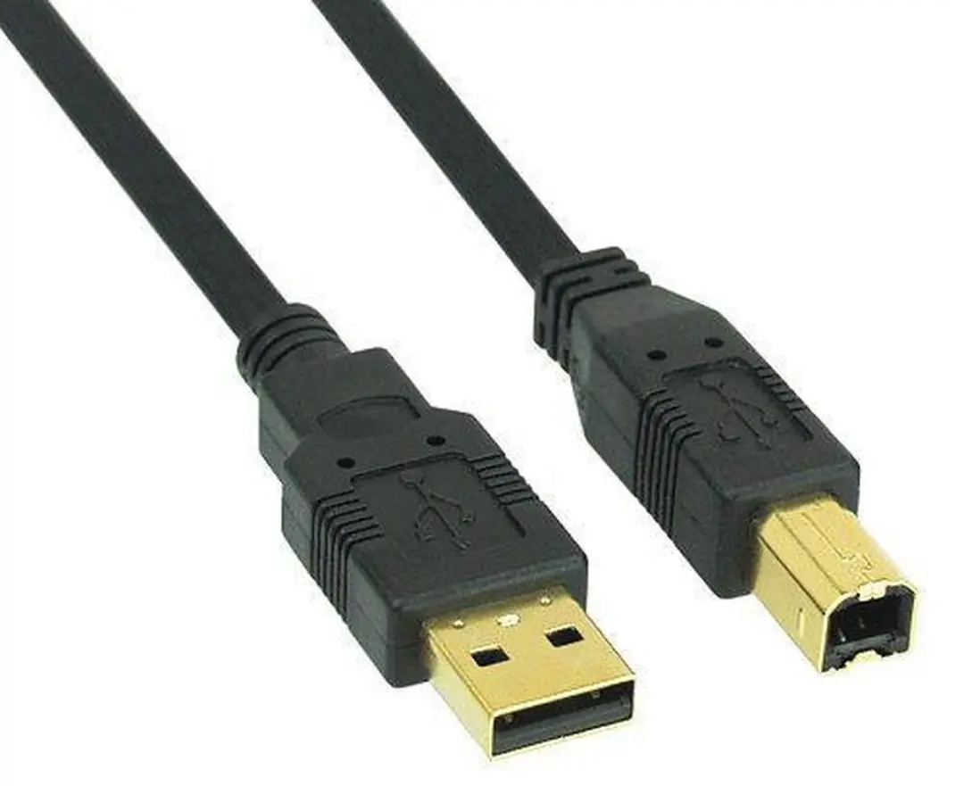 InLine USB naar USB-B Kabel OKS-96417 - 1m - Zwart