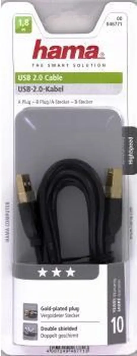 Hama USB 2.0 Connecting Cable, 1,8 m