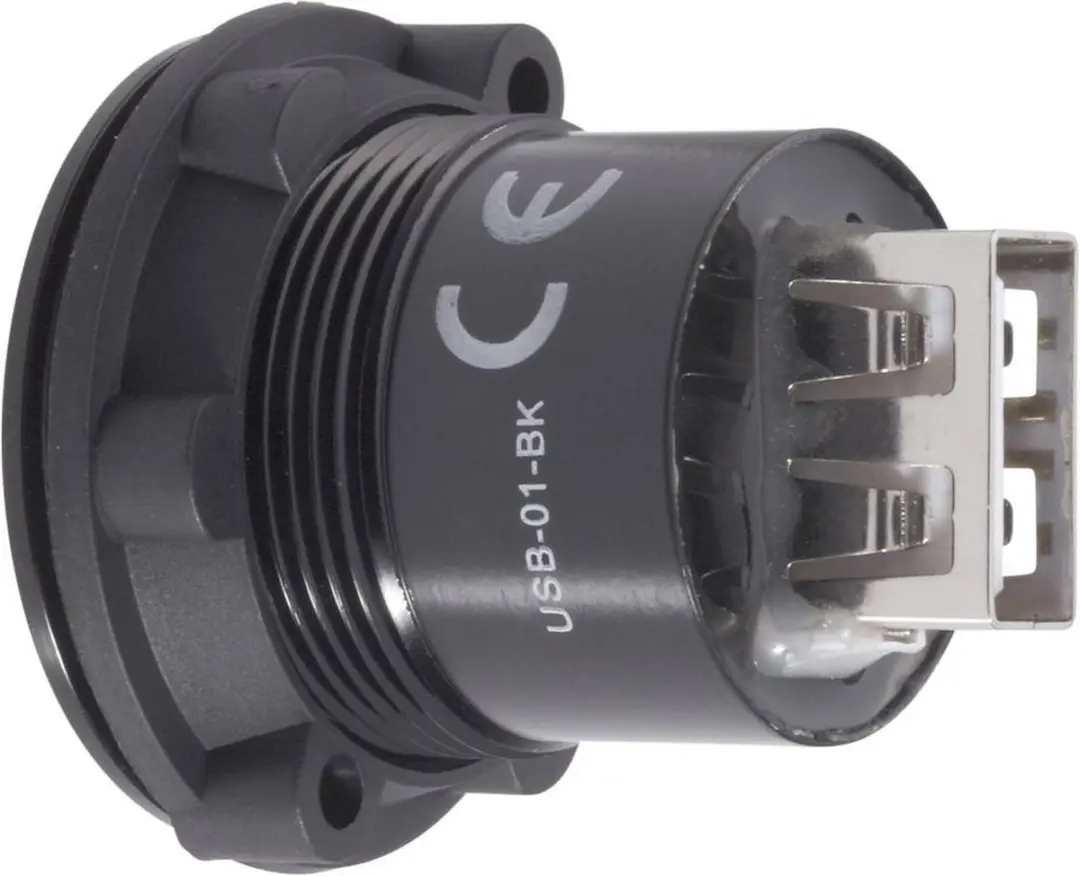 Tru Components USB-01-BK USB-inbouwbus 2.0 - Zwart