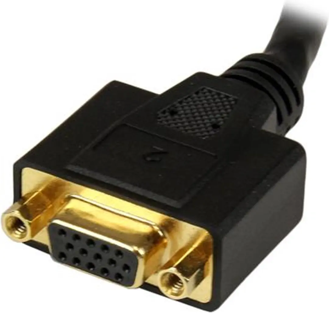 Startech DVI-I naar DVI-D & VGA Splitterkabel - 20cm - Zwart