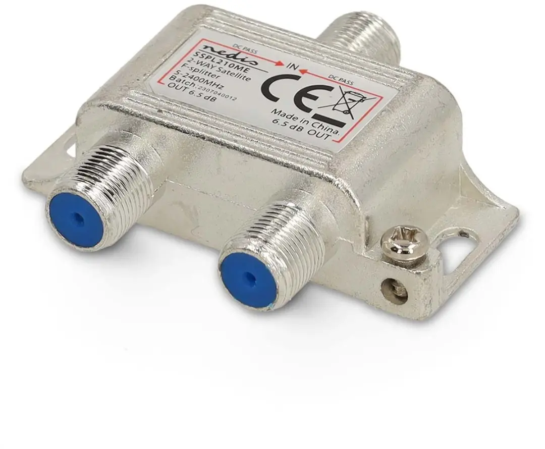 Nedis SSPL210ME Satellietsplitter - 2 Outputs - 2400 MHz