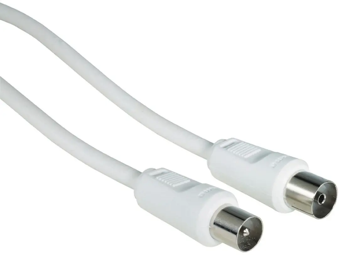 Antennekabel 1,5m 75dB wit