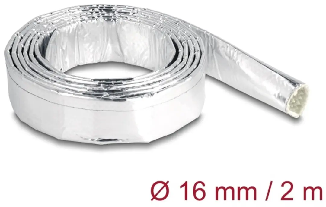 Delock Glasvezel-Aluminium Kabelsleeve 2m x 16mm