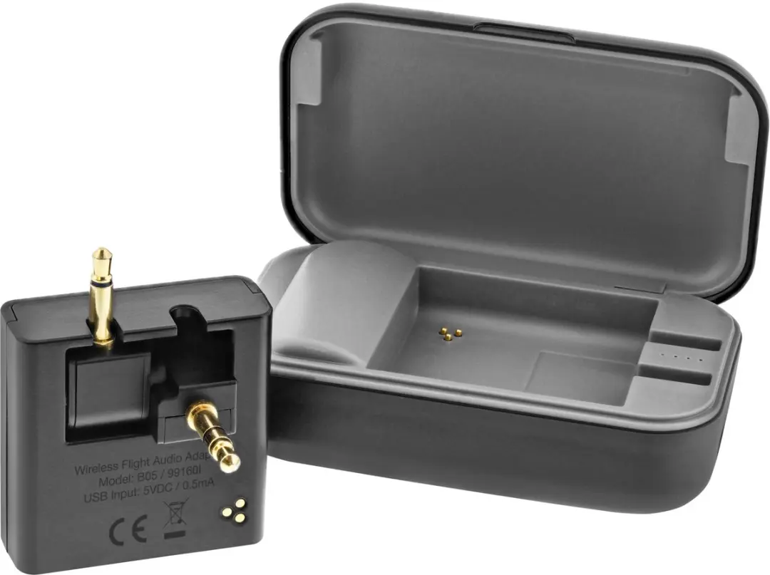 InLine Bluetooth Audiozender Vliegtuig BT 5.0 aptX HD/LL - Zwart