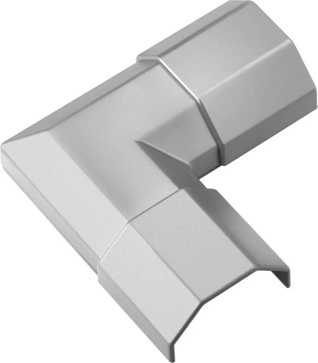 Goobay Kunststof Hoekstuk 3,3cm - Zilver