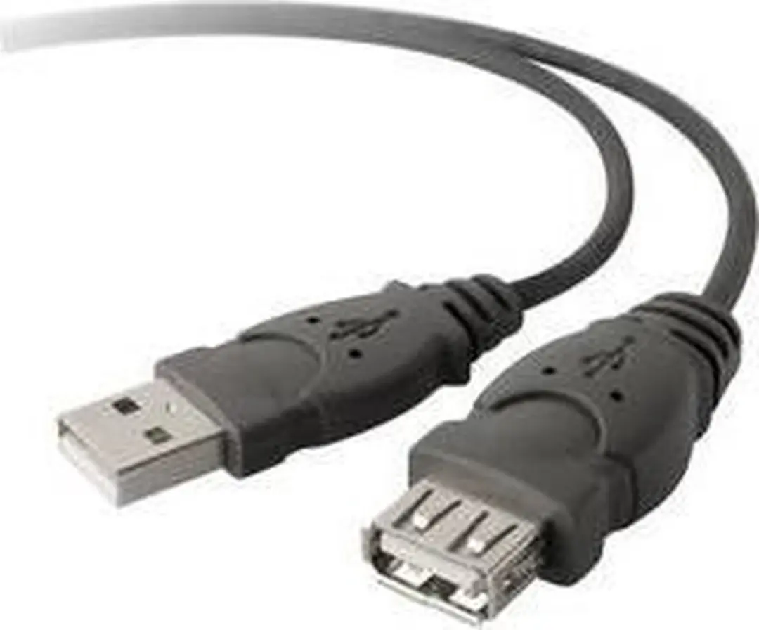 Belkin USB 2.0 A M/F Kabel 1,8m - Zwart