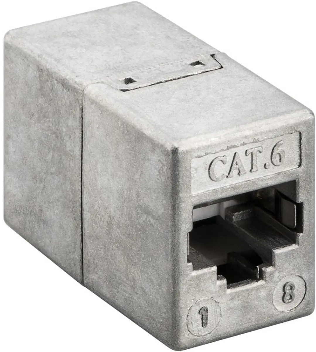 Goobay RJ45 Modular Coupler CAT 6 - Zilver
