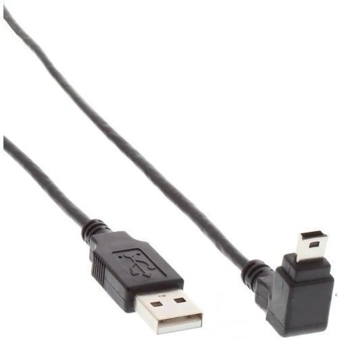 InLine USB Mini B naar USB-A Kabel 3m - 2.0 - 1A - Zwart