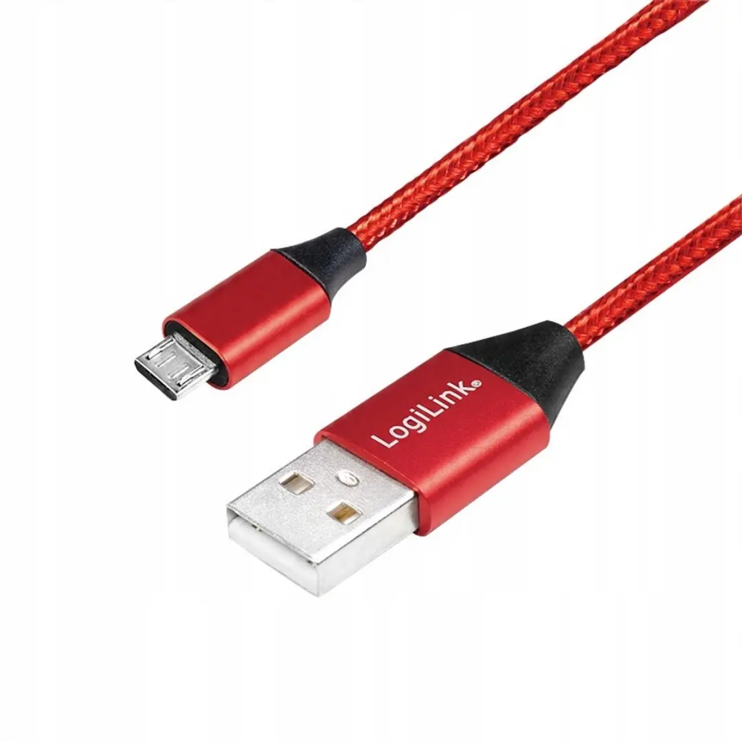 Logilink USB naar Micro-USB Kabel CU0152 - 1m - Rood