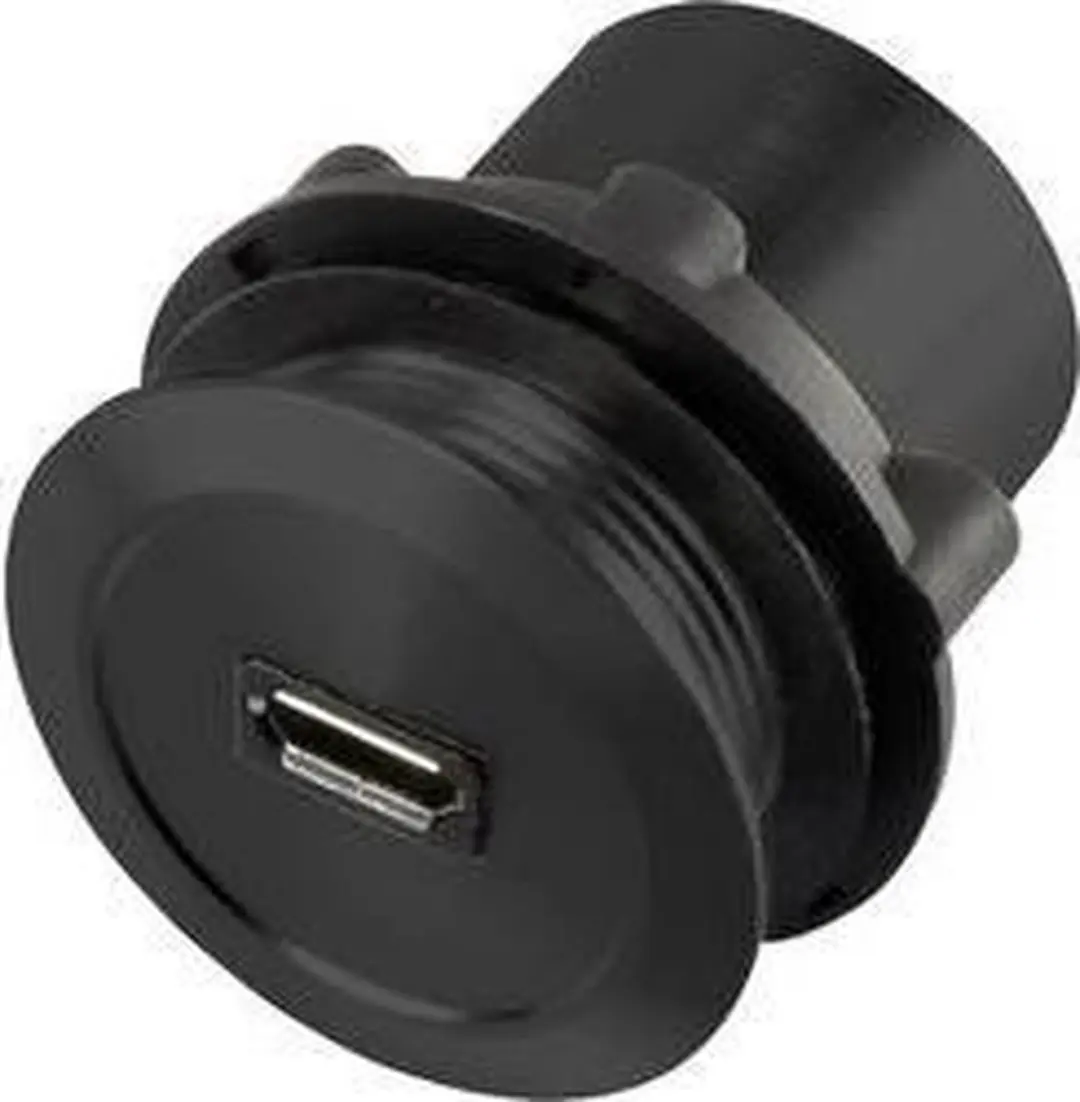 Tru Components Micro USB-01-BK Inbouwbus 2.0