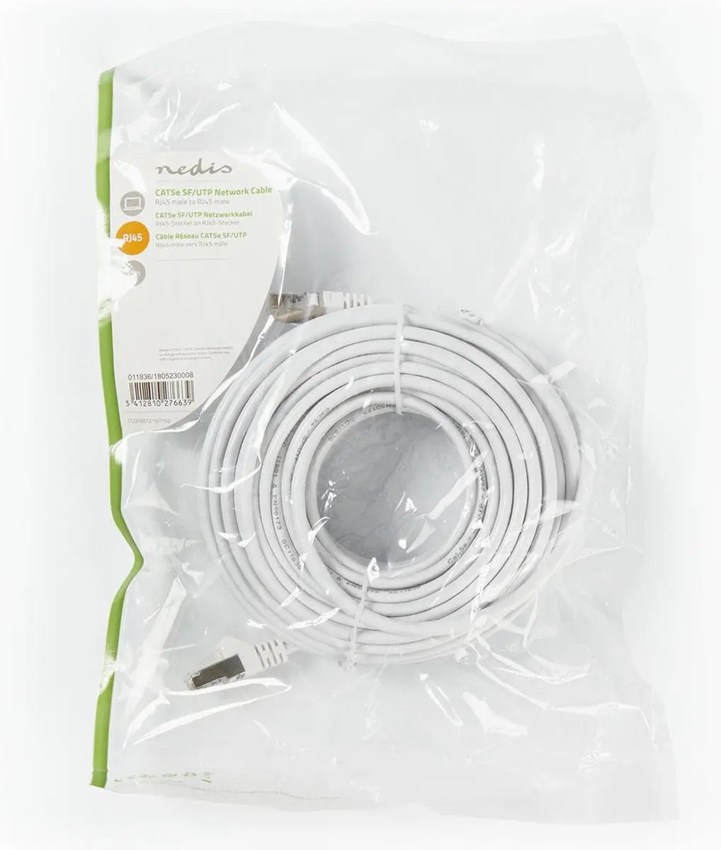Nedis CAT5e Netwerkkabel CCGP85121WT150 - 15m - Wit