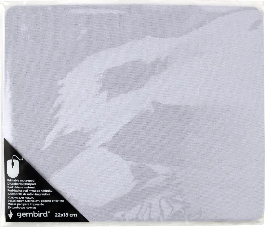 Gembird Bedrukbare Muismat 220x180mm Wit