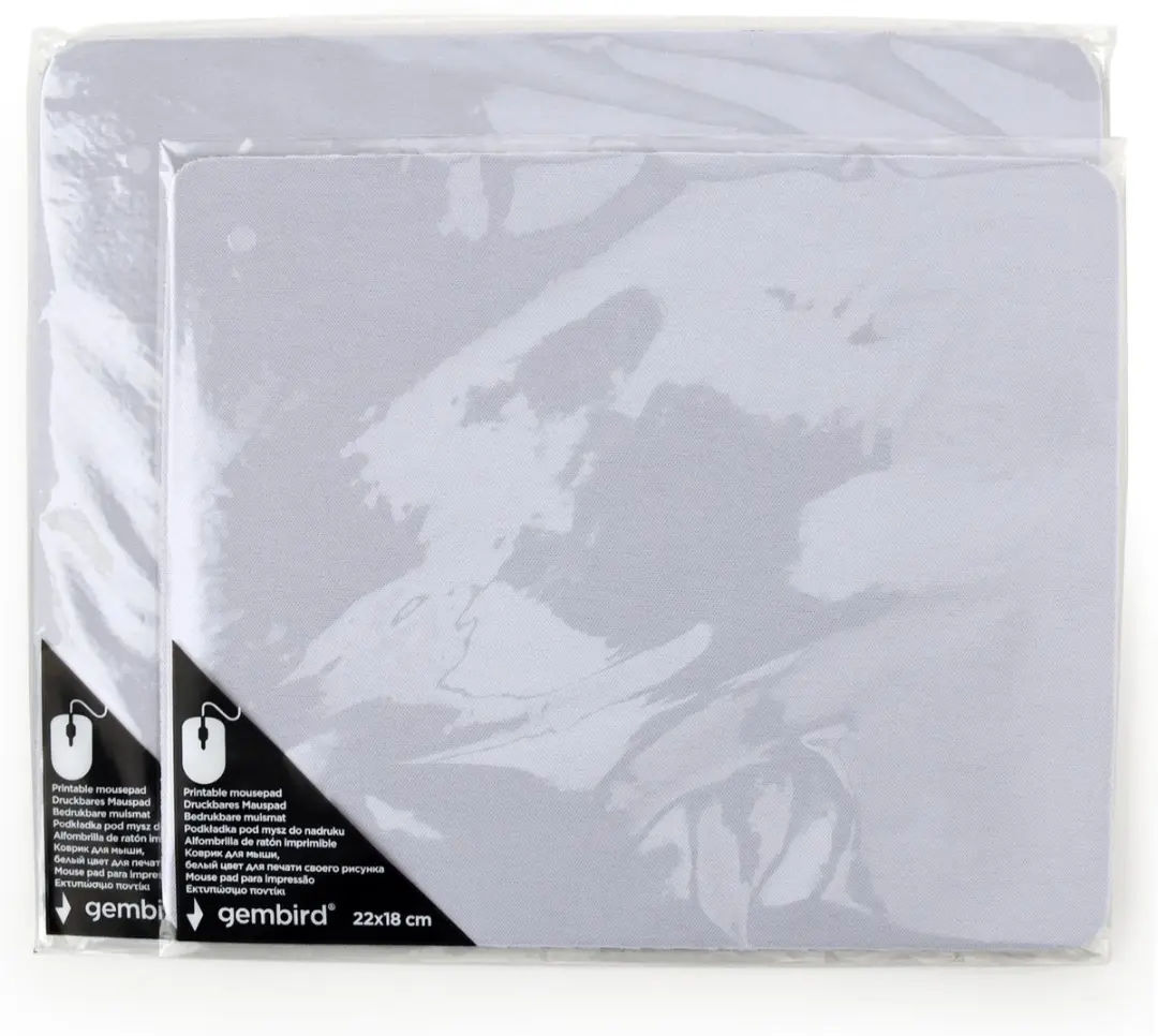 Gembird Bedrukbare Muismat 220x180mm Wit