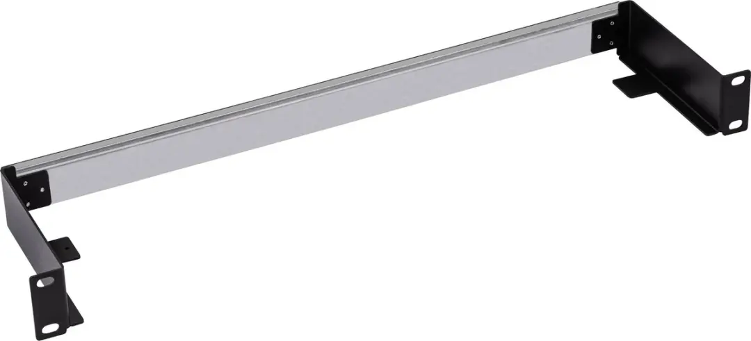 InLine 19 inch DIN-rail Paneel 1U - Zwart/Grijs