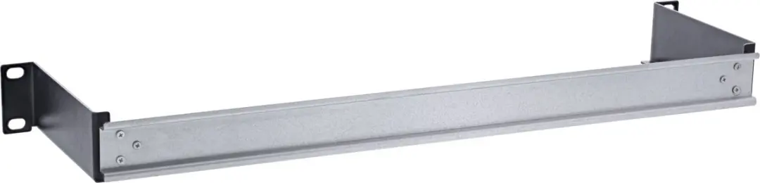 InLine 19 inch DIN-rail Paneel 1U - Zwart/Grijs - afbeelding 6 van 6