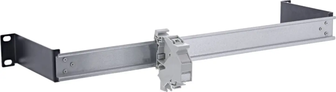 InLine 19 inch DIN-rail Paneel 1U - Zwart/Grijs