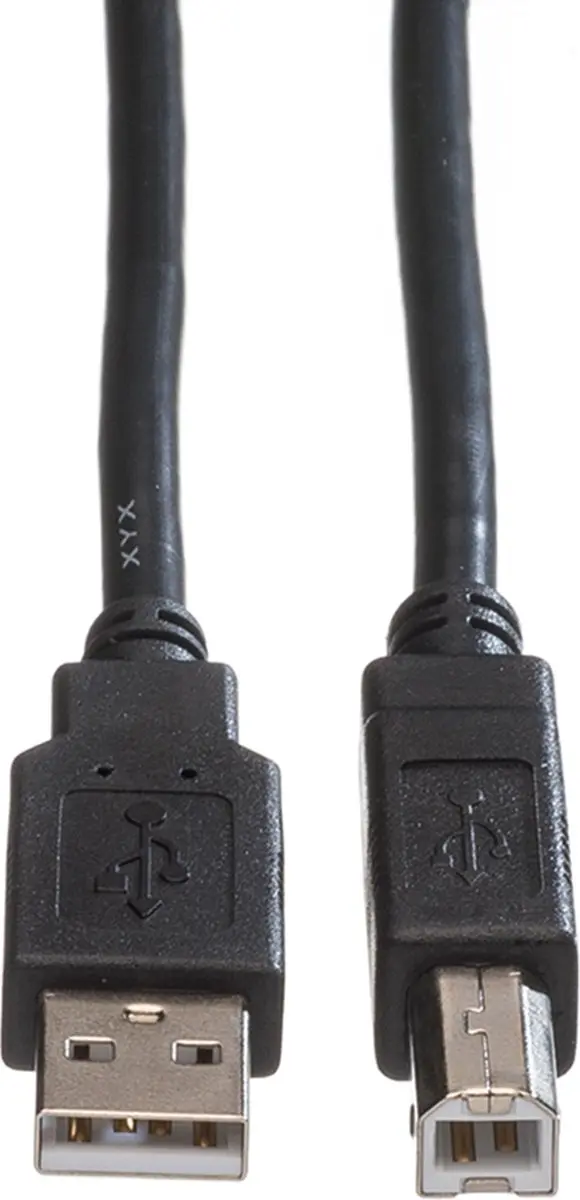 Roline USB 2.0 A-B Kabel 1,8m - Zwart