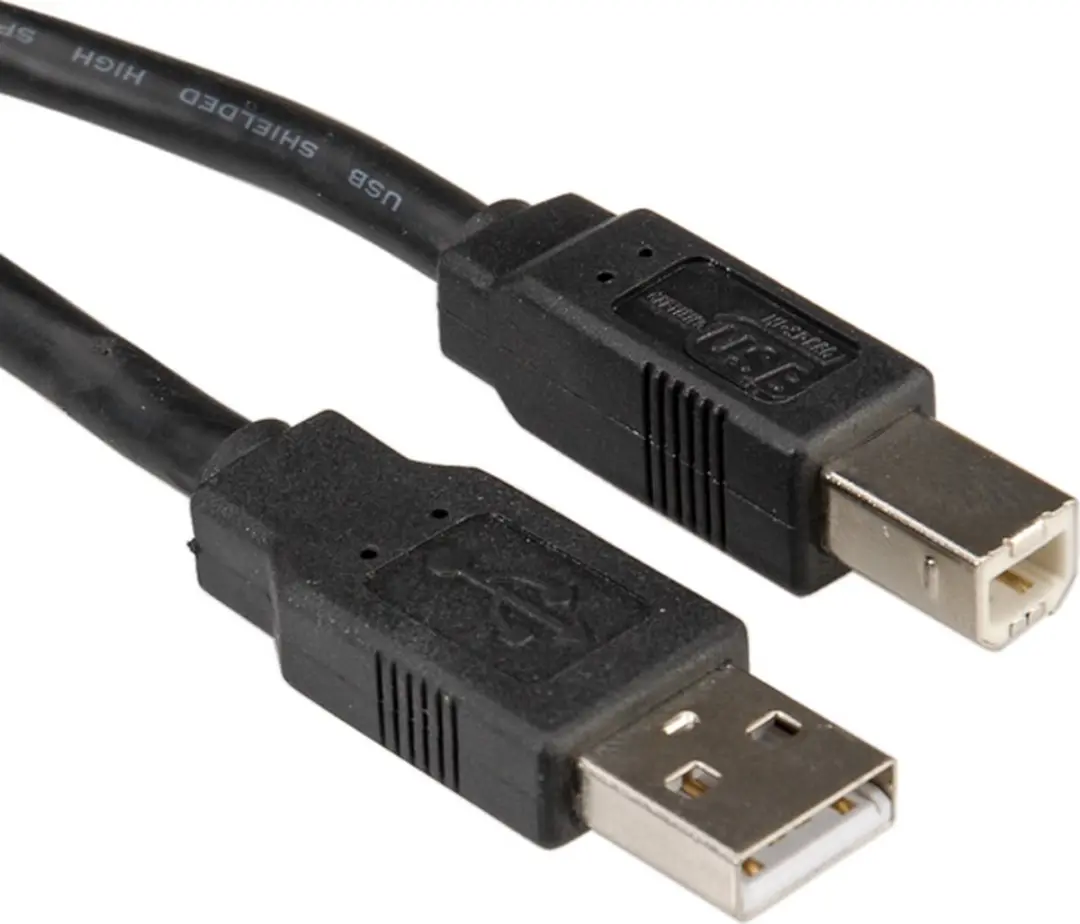 Roline USB 2.0 A-B Kabel 1,8m - Zwart - afbeelding 6 van 6