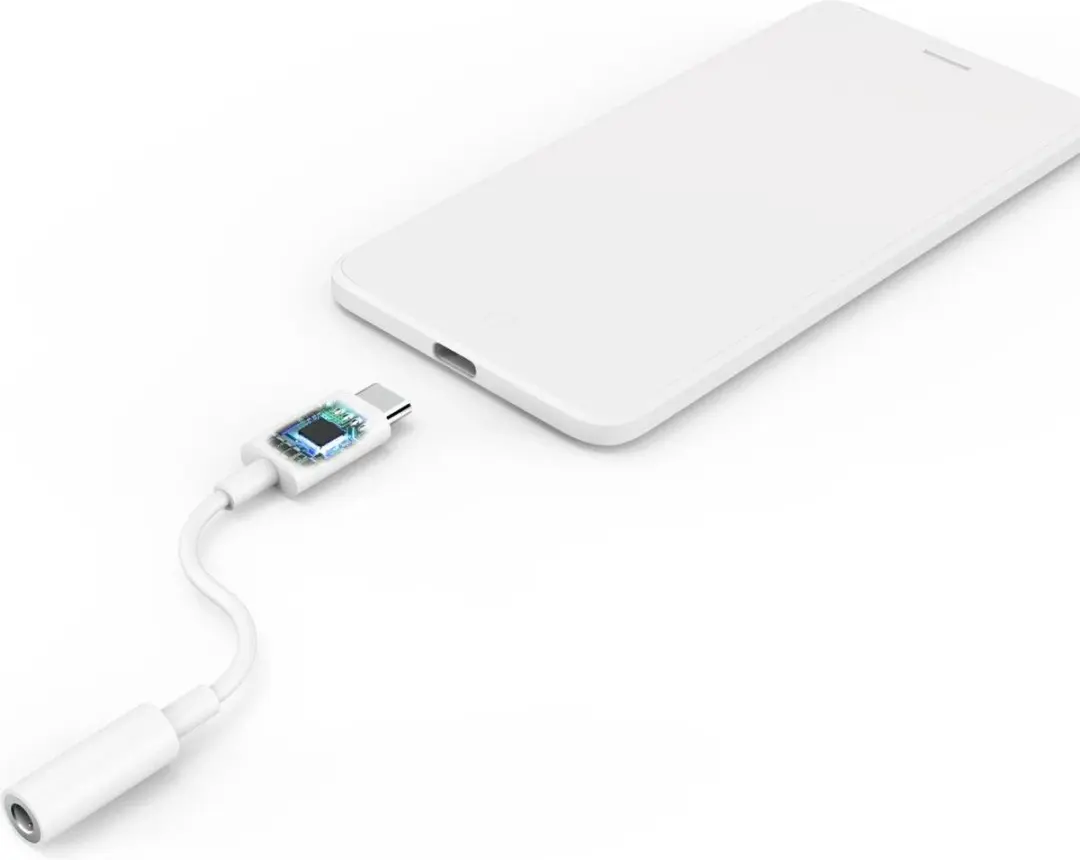 Hama USB-C naar 3,5mm Jack Adapter 10cm - Wit
