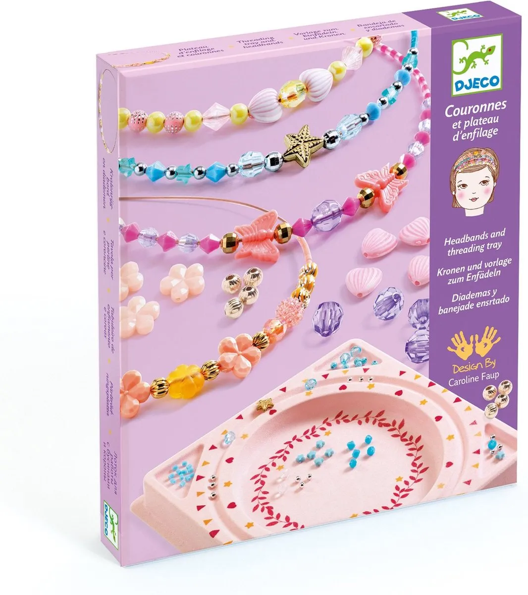 Djeco kralen & sieraden Precious knutselset - maak je eigen kronen.