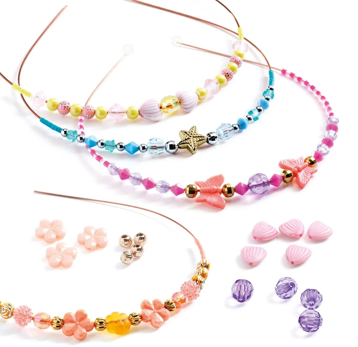 Djeco kralen & sieraden Precious knutselset - maak je eigen kronen.