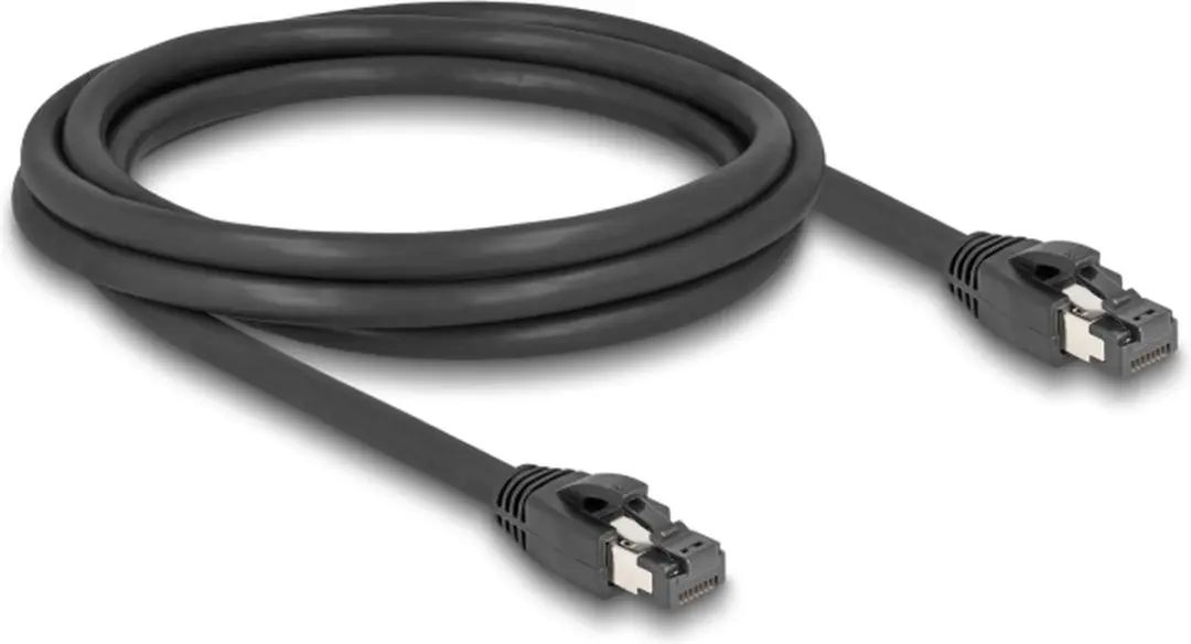 Delock RJ45 Netwerkkabel Cat.8.1 S/FTP 2m - 40 Gbps - Zwart