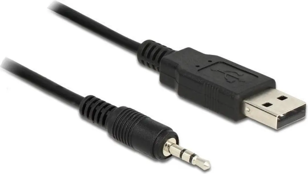 Delock USB 2.0 naar TTL Converter 2.5mm Jack - 1.8m - Zwart