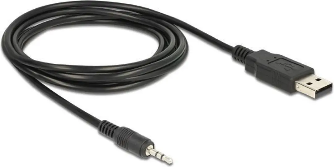 Delock USB 2.0 naar TTL Converter 2.5mm Jack - 1.8m - Zwart