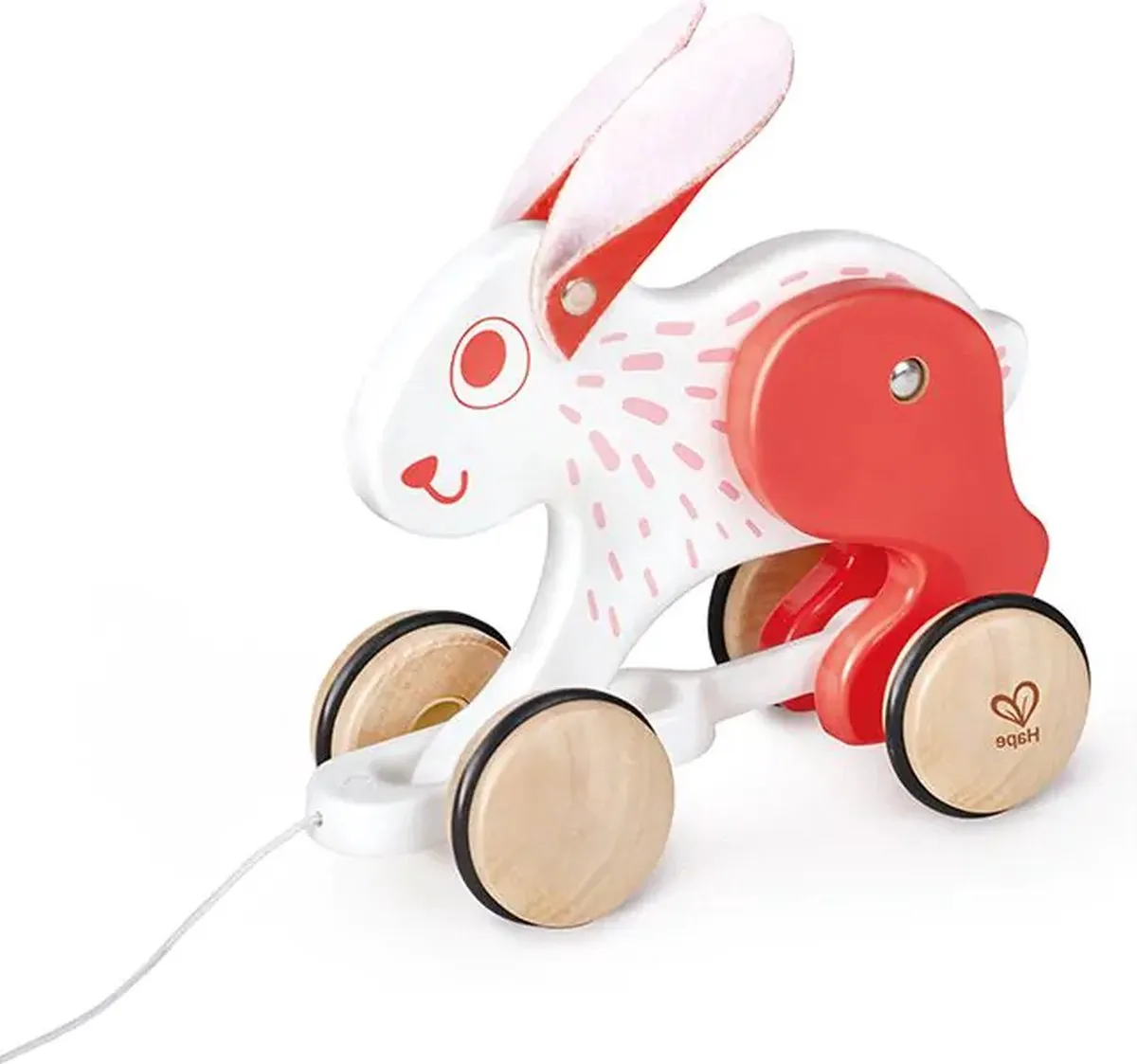 Hape Houten Trekdier Konijn - Wit