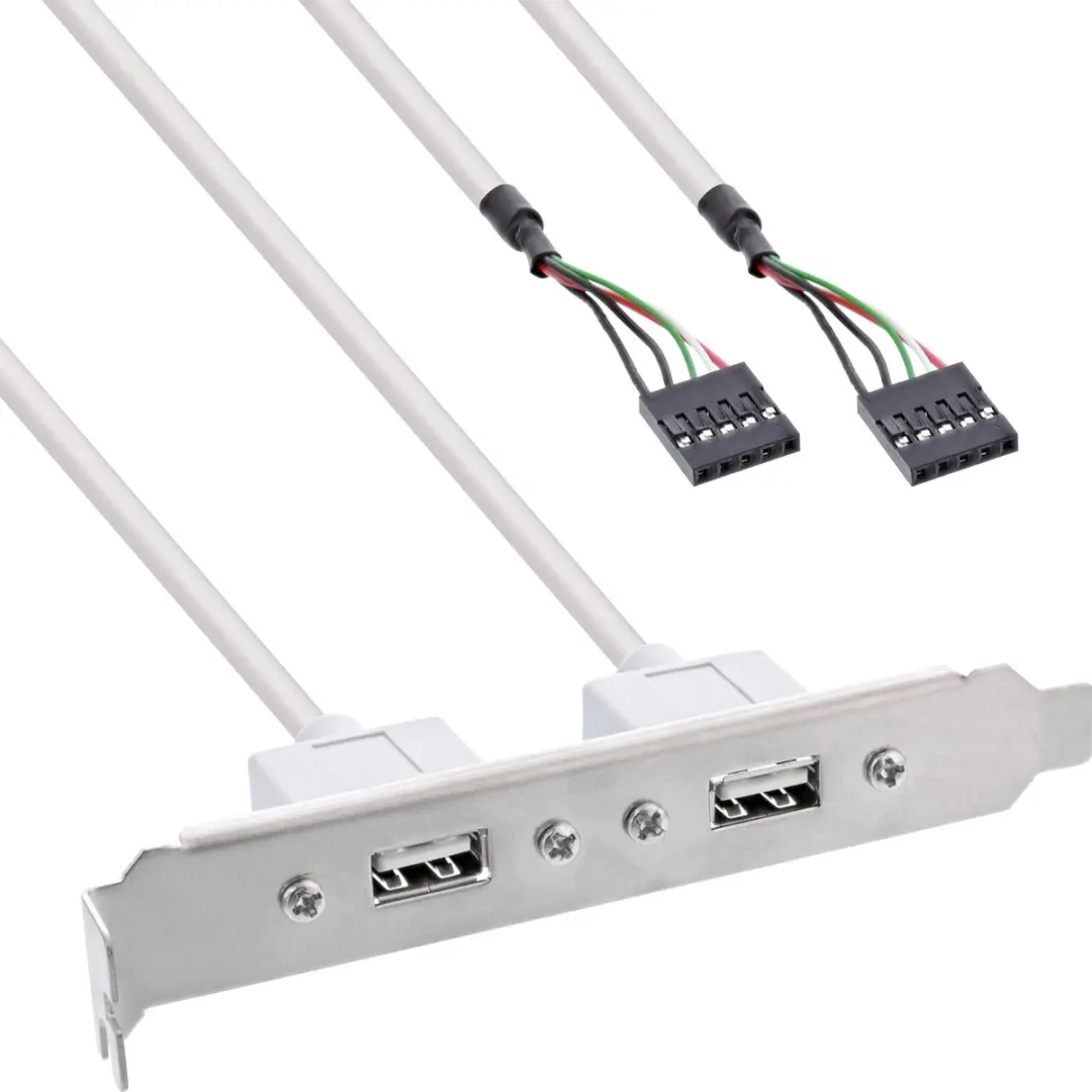 InLine Slotplaatje USB 2.0 A Female naar 5-pins