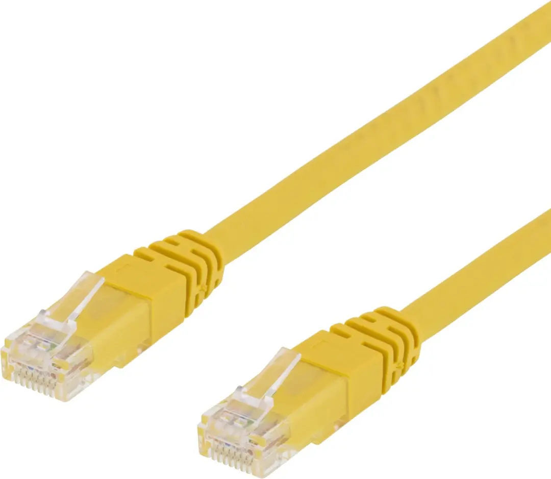 Deltaco TP-63GL Cat6 Netwerkkabel - Geel 3m
