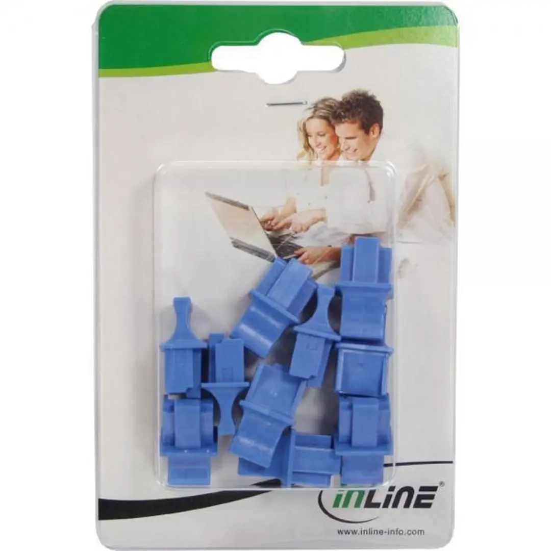 InLine RJ45 Afsluitdoppen - 10 Stuks - Blauw