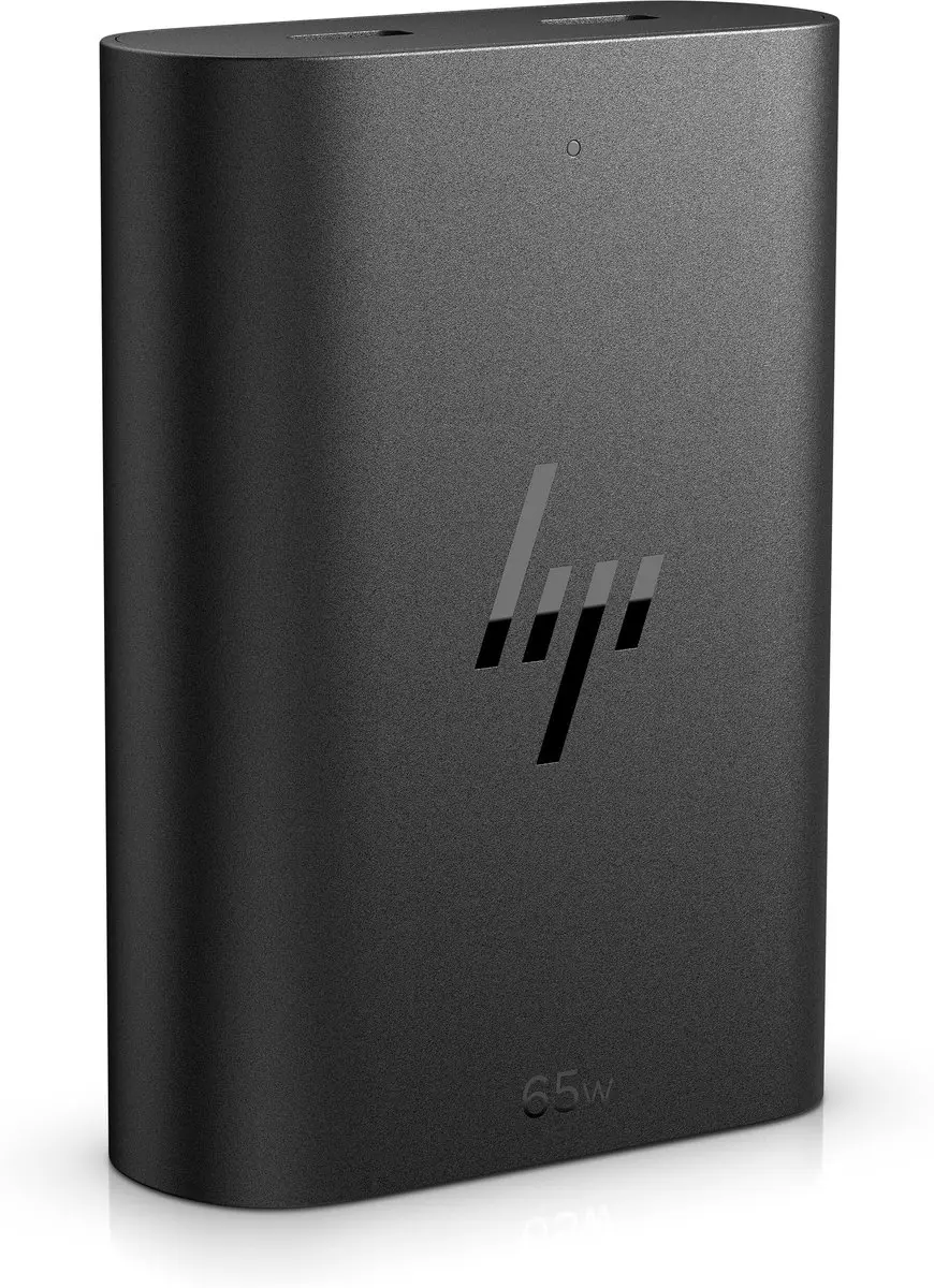 HP 600Q8AA 65W GaN USB-C Laptoplader - Zwart
