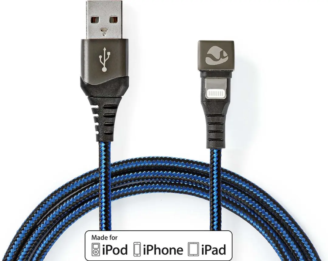Nedis USB 2.0 Lightning 8-Pins Kabel 12W 1m