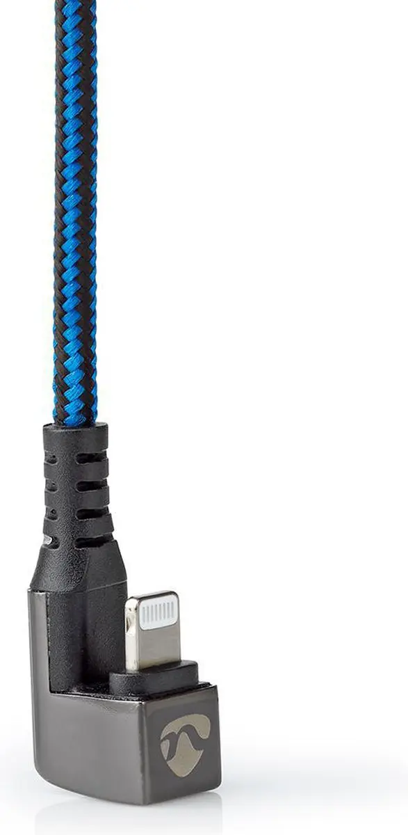 Nedis USB 2.0 Lightning 8-Pins Kabel 12W 1m - Blauw/Zwart