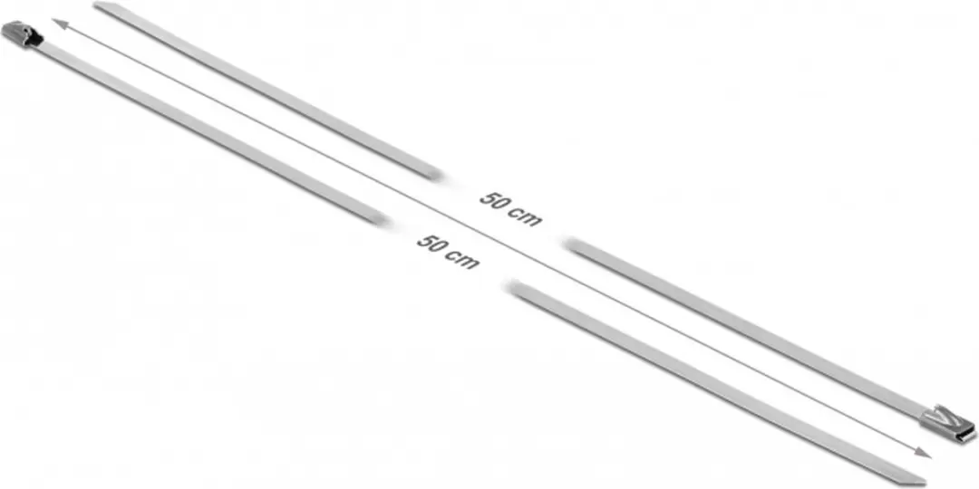 Delock Roestvrijstalen Kabelbinders 500x4.6mm - 10 Stuks