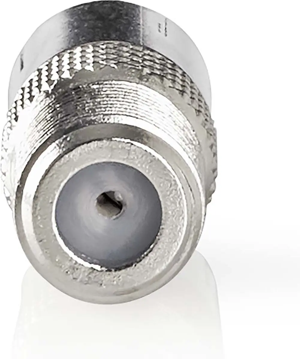 Nedis CSBW41955ME F-Female Coax Adapter 75 Ohm - Zilver