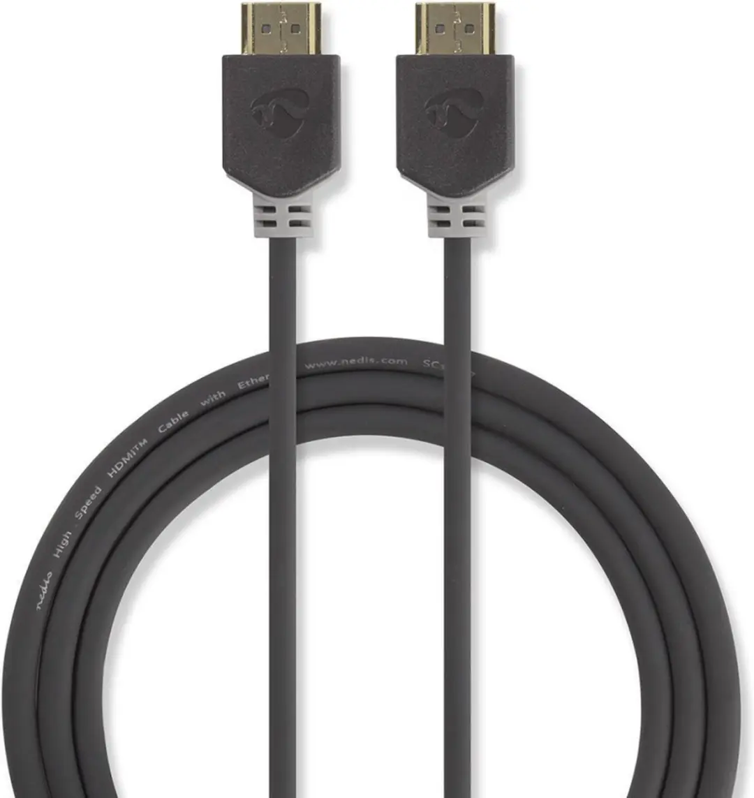 Nedis Ultra High Speed HDMI-kabel 8K 48Gbps 1m - Antraciet