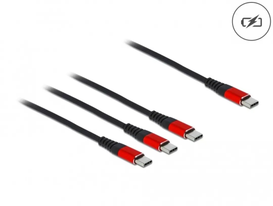 Delock USB Type-C 3-in-1 Oplader 30cm