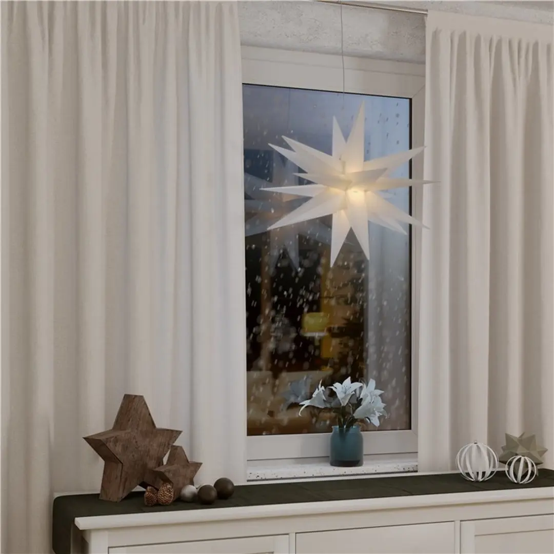 Goobay LED Kerstster 3D - Ø56cm - Transparant/Wit - afbeelding 6 van 6