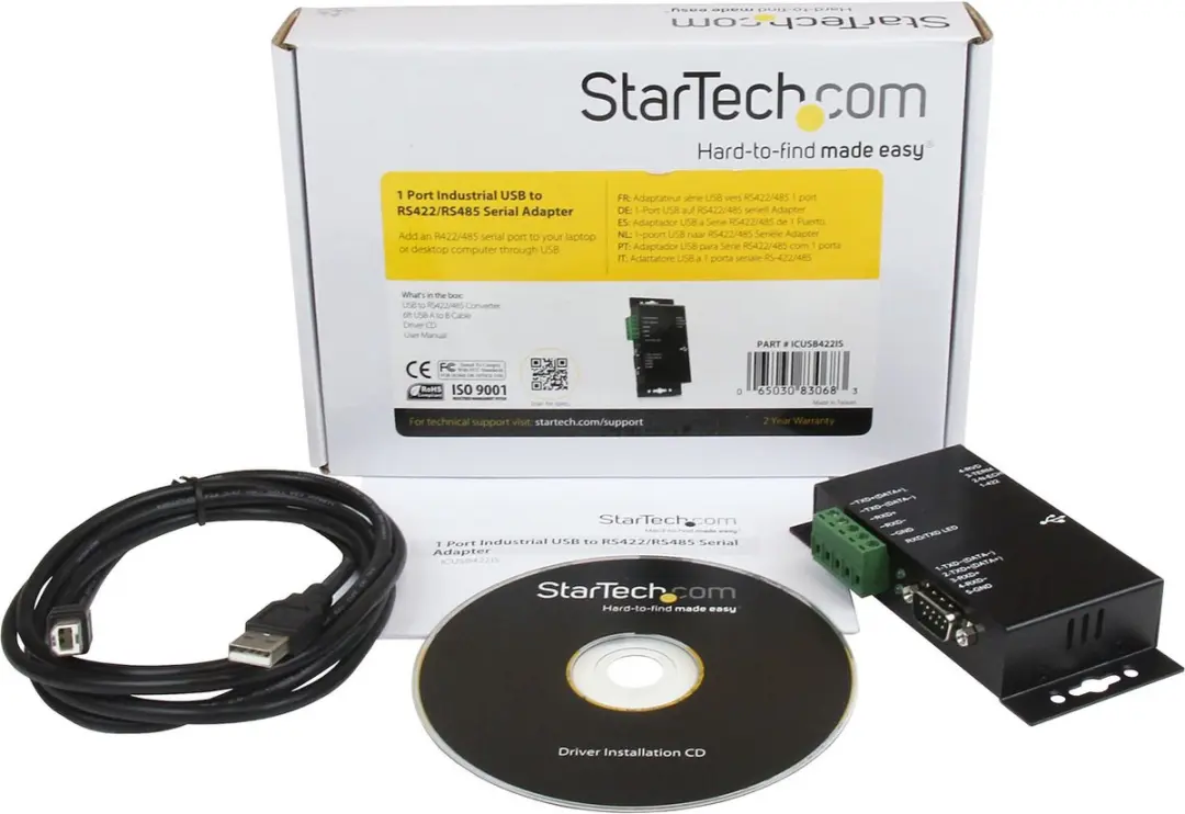 Startech ICUSB422IS USB naar RS422/485 Adapter - Zwart - afbeelding 6 van 6