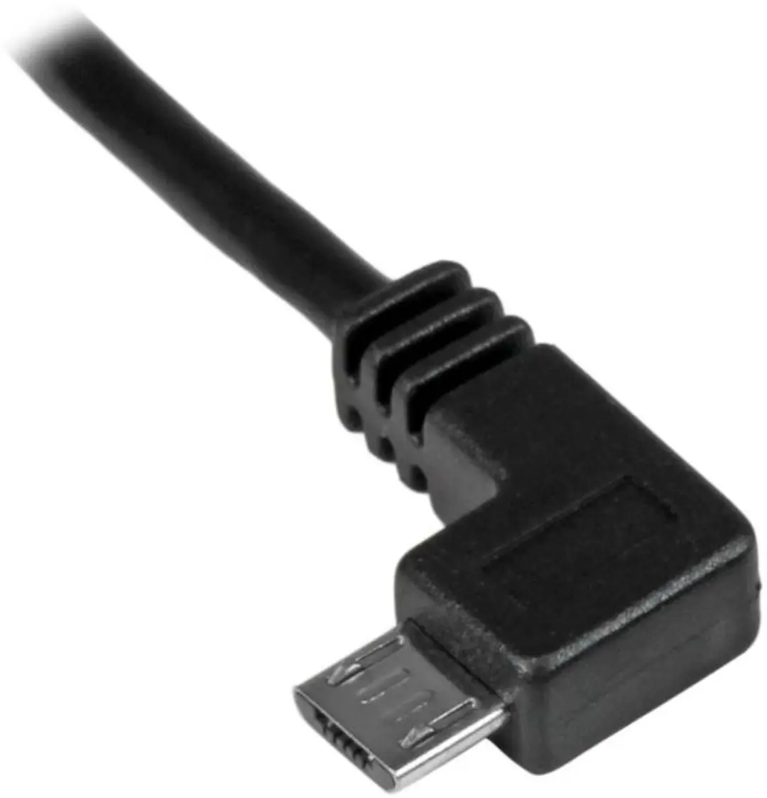 Startech Micro USB Haakse Kabel 0,5m - Zwart