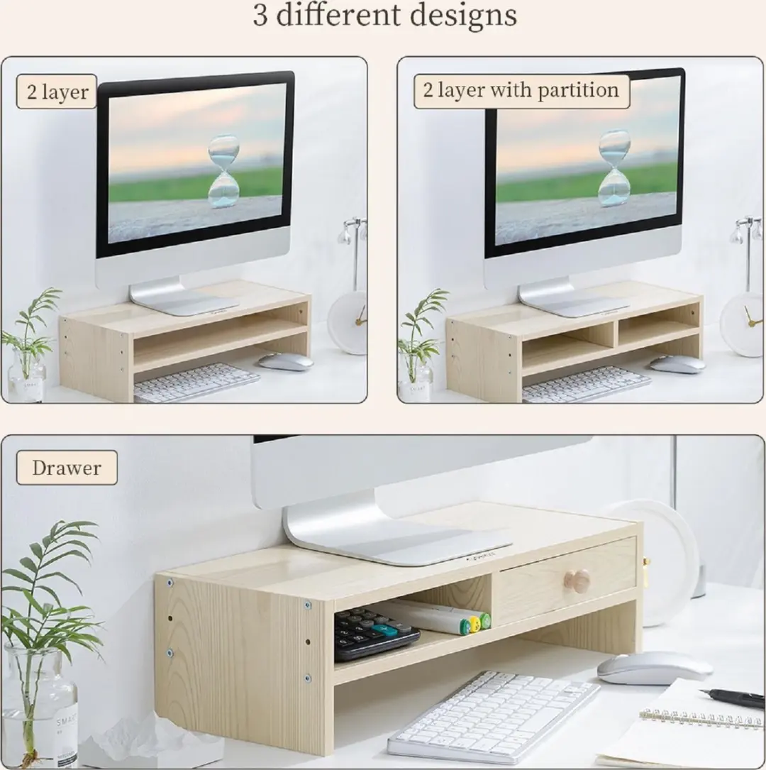 ORICO ORI-MSR-03-WD Monitorstandaard 20x50cm - Houtkleur