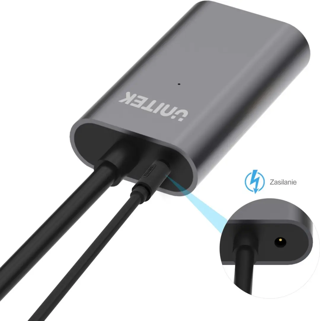 Unitek Y-3004 USB-kabel 5m USB-A - Grijs - afbeelding 4 van 6