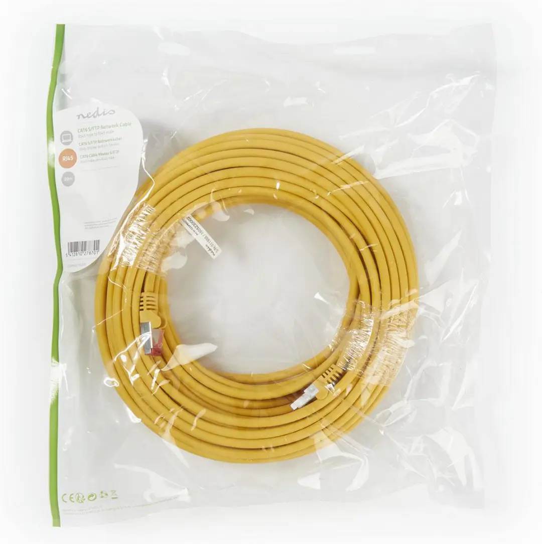 Nedis CAT6 Netwerkkabel RJ45 Male S/FTP 20m - Geel