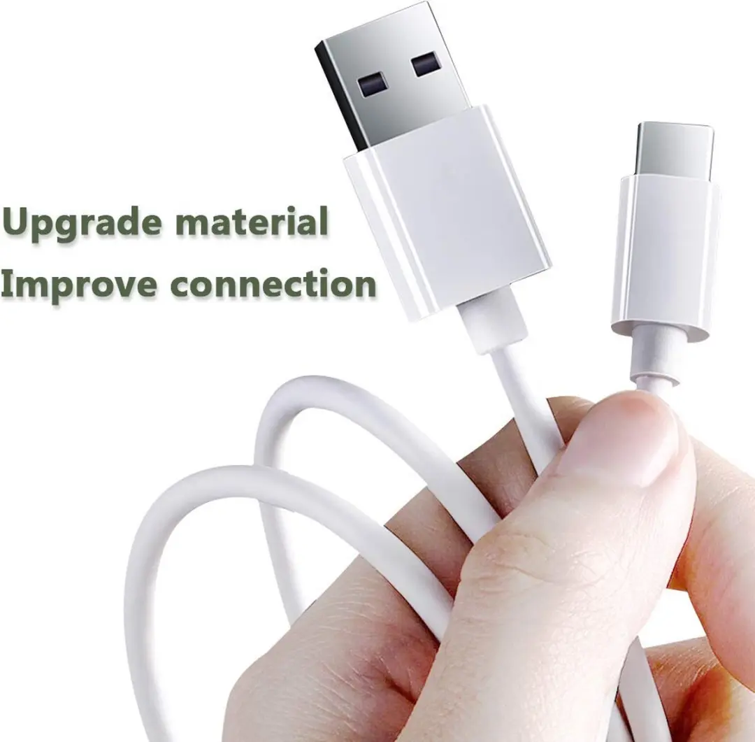 NÖRDIC USBC-N1000 USB-C naar USB-A Kabel 480Mbps 50cm - Wit